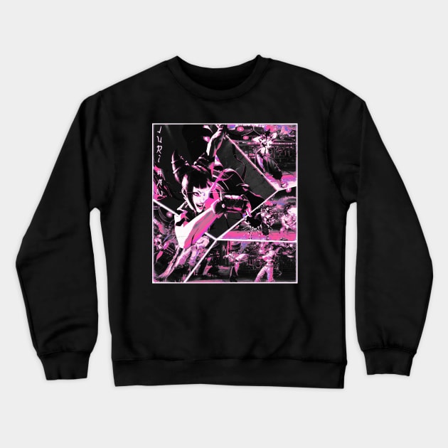 Street Fighter 6 : Juri Han Crewneck Sweatshirt by Allissweell